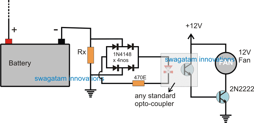 Automatic Inverter Fan Switch ON while Charging and Inverting Modes