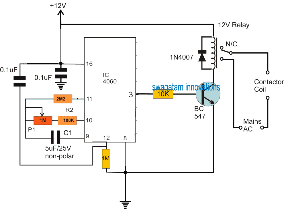 Submersible Pumpset Timer Circuit