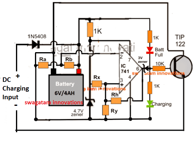 12V, 24V, 48V universal battery circuit