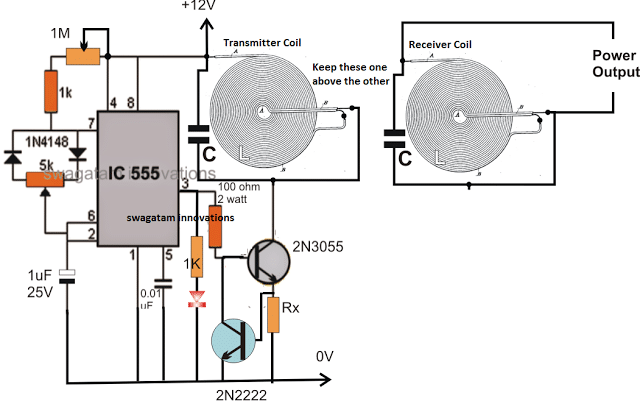 Homemade Wireless Mobile Charger Circuit Diagram