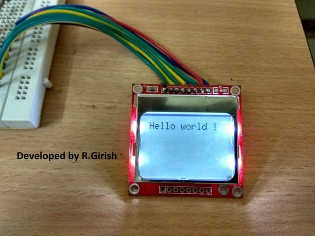 Cellphone Display Displaying Text with Arduino