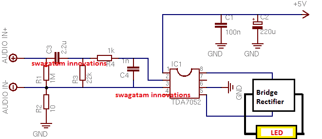 LiFi Internet Transmitter Circuit - USB Signal Transfer through LED