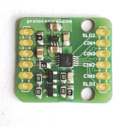 four-channel FDC1004 capacitance-to-digital converter