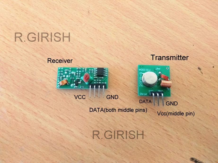 Wireless Thermometer Using 433 MHz RF Link Using Arduino