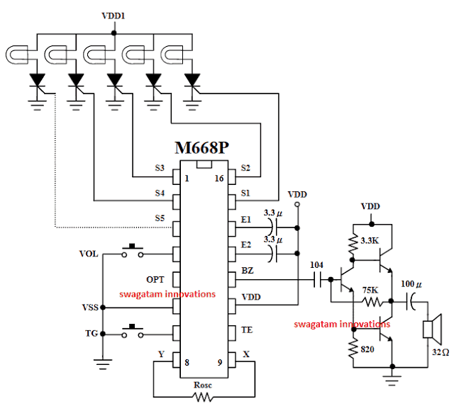 Musical Christmas Decoration Light Circuit