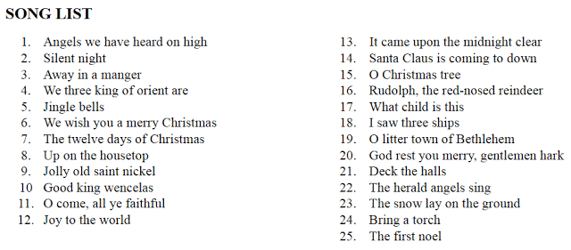 songlist 1
