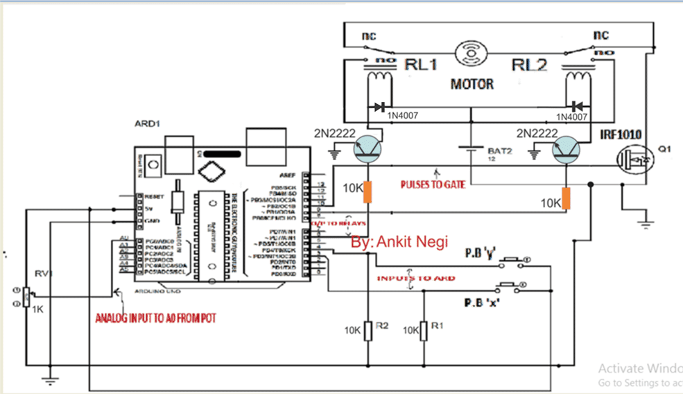 PWM Arduino Motor Control Circuit