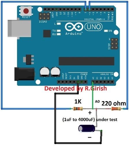 Testing Capacitor with Arduino