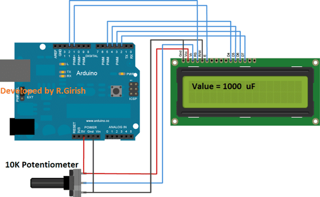 Digital Capacitance Meter Using Arduino