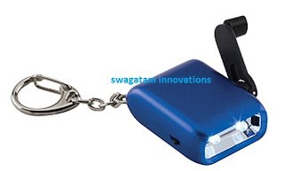 crank charger based LED flashlight unit