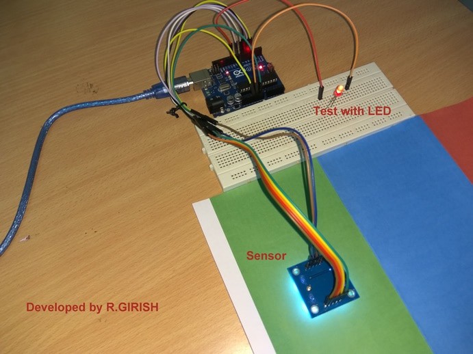 Arduino color sensor prototype
