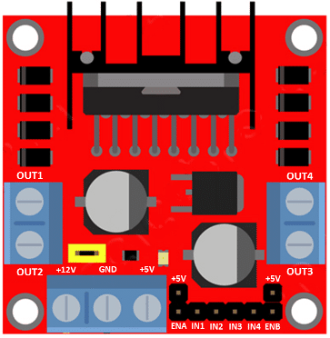 technical details of L298N module.