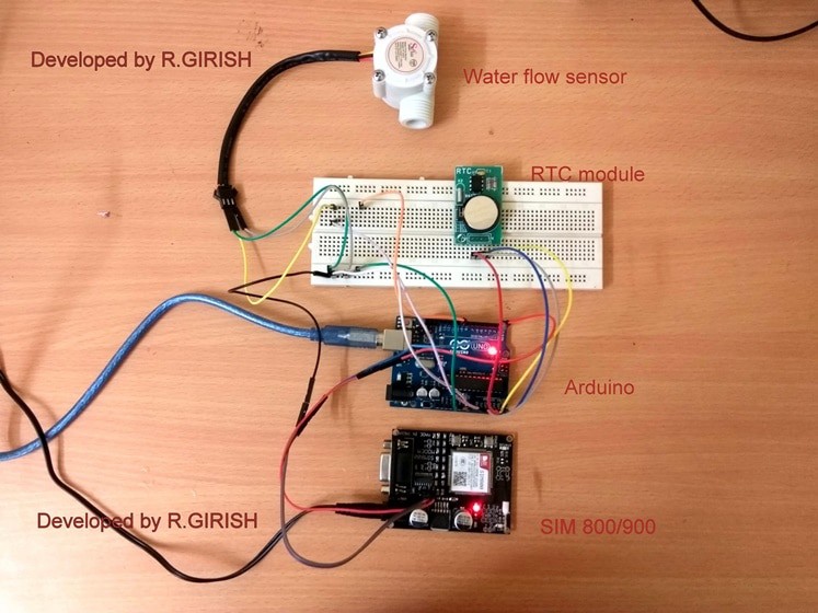 Prototype of SMS Based Water Supply Alert Circuit