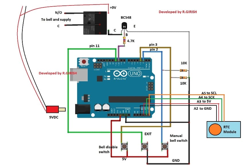 Automatic School / College Bell System Using Arduino