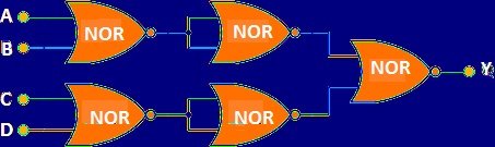 Multi Input Logic NOR Gates: