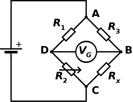 Wheatstone bridge circuit