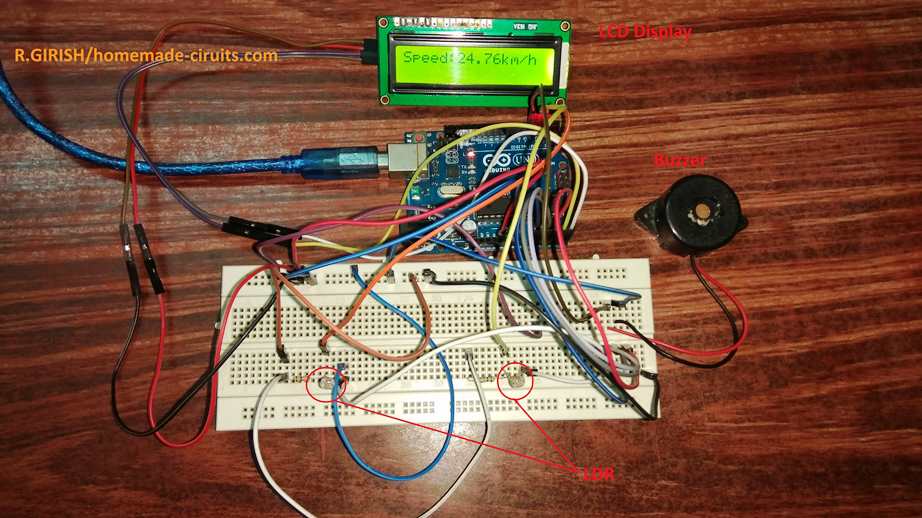 vehicle speed detection prototype