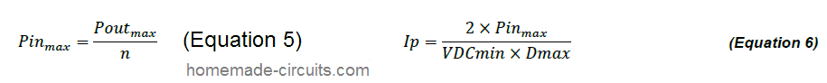 identifying flyback primary peak current