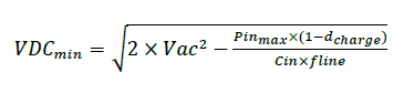DC link capacitor formula