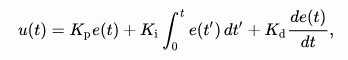 mathematical for PID controller