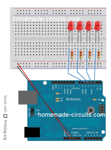 Arduino multiple LED connections