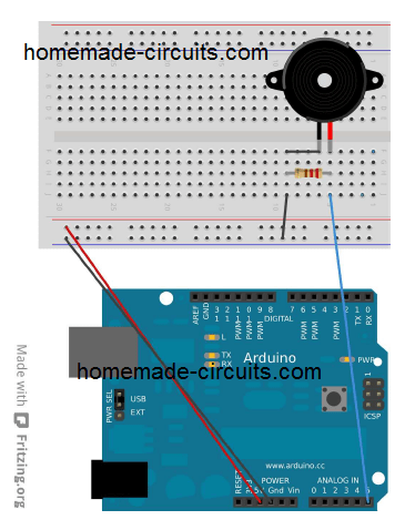 using piezo as vibration sensor with Arduino