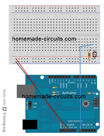 use LDR with Arduino