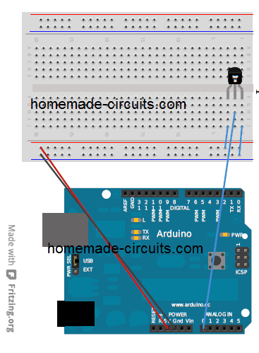 TMP36 with Arduino for Temperature measurement