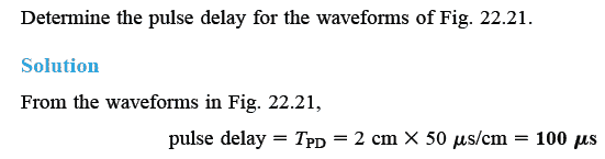 calculate pulse delay