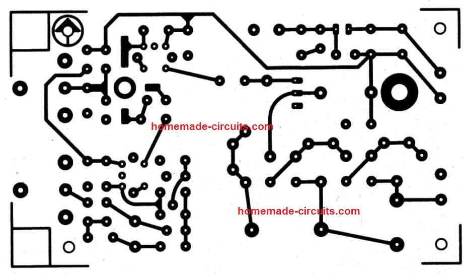 PCB track layout