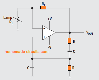 Wien-bridge oscillator with non-linear feedback