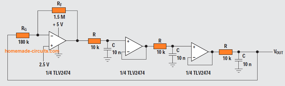 Buffered phase-shift oscillator