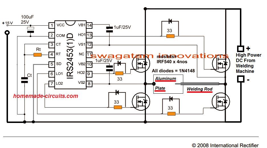 Smps Welding Inverter Circuit Homemade Circuit Projects
