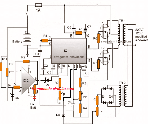 Sg3525 Pure Sinewave Inverter Circuits