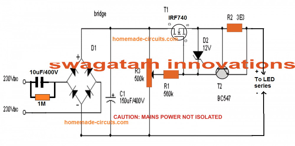 220v to 12v without transformer 