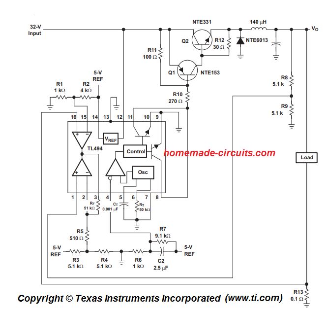 constant voltage, constant current PWM controller using TL494