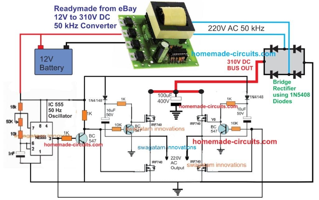 Inverter Circuit Diagram In Proteus Solar Inverter In Proteu