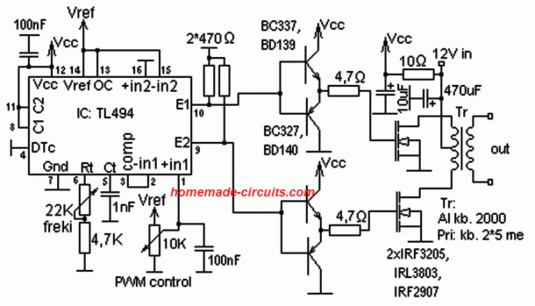 TL494 Datasheet, Pinout, Application Circuits-Electron-FMUSER FM/TV ...