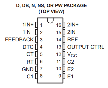 IC TL494 pinout details