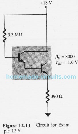 Practical solved Darlington circuit