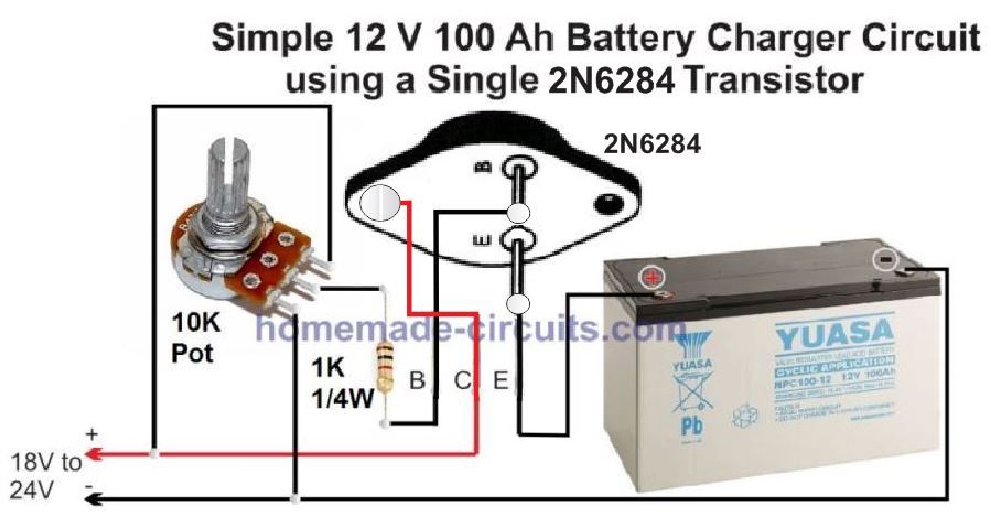 high current lead acid battery charger circuit diagram with adjustable voltage