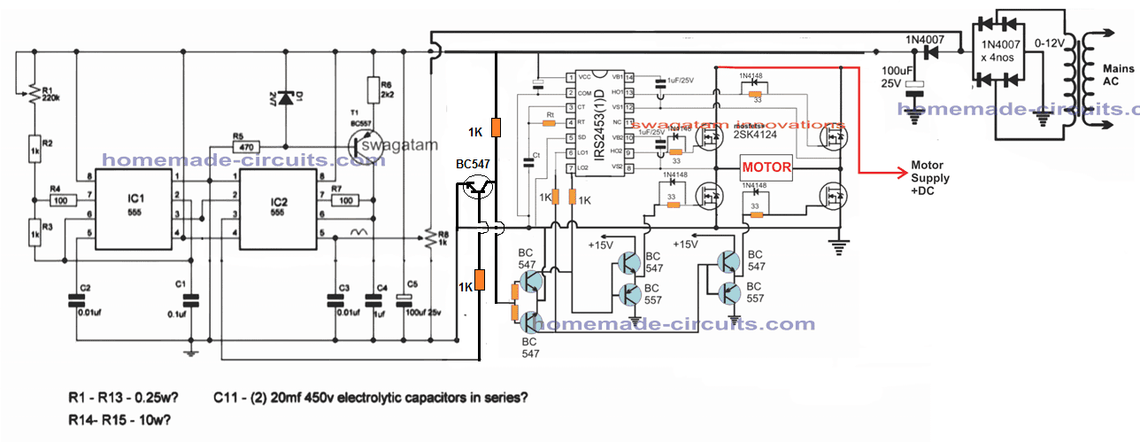 Single Phase Variable Frequency Drive VFD Circuit ...