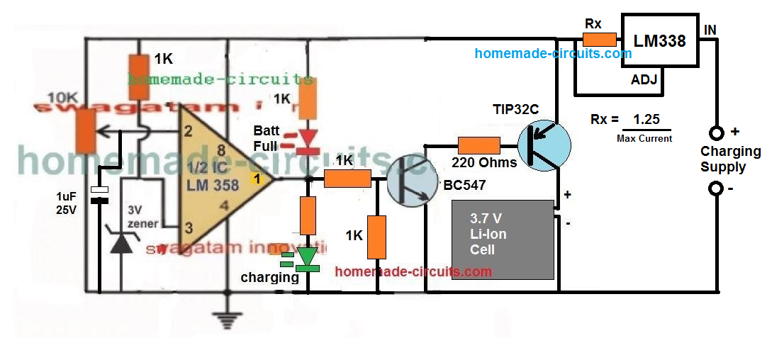 Make a 12.6v Li-ion Battery Pack Charger Using a 12v 5A SMPS