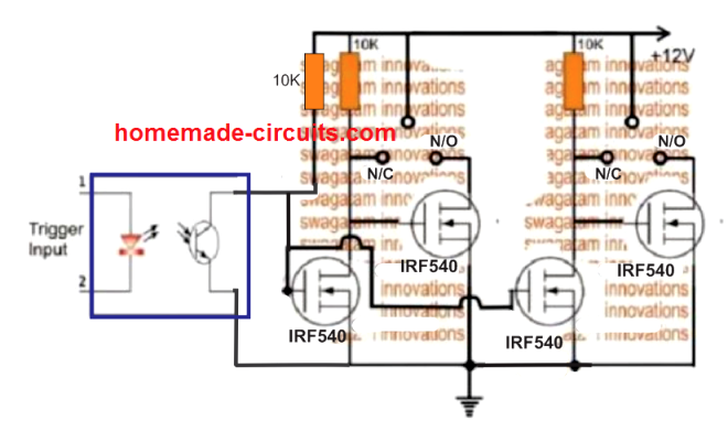 Dpdt Relay Wiring Diagram from www.homemade-circuits.com