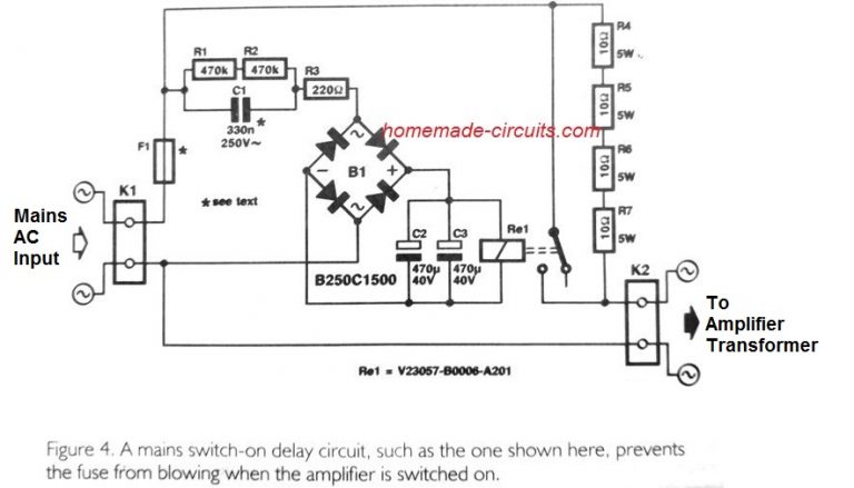Prevent Amplifier Fuse from Blowing During Power Switch ON - Homemade
