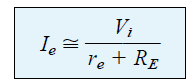 emitter current of emitter follower