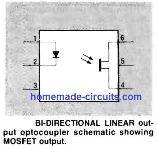 bidirectional linear output optocoupler