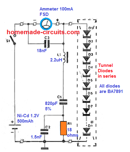 generate electricity from heat using tunnel diodes