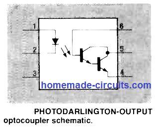 photodarlington output optocoupler