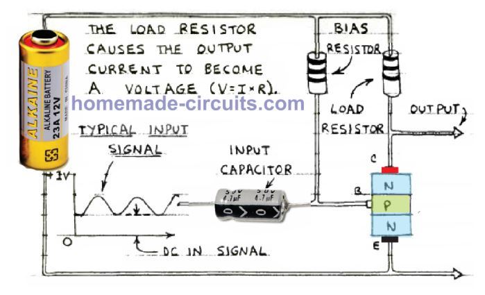 transistor AC amplifier